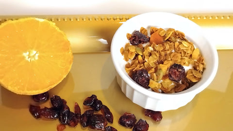 Handcrafted Cranberry Orange Granola 16 oz – Natural Whole-Grain Cereal Blend | Made in USA Forev'Herbs  Food