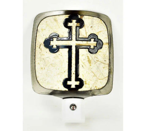 Handcrafted Cross Night Light – Automatic Ambient Lamp | Veteran Owned Made in USA Knights Home Decor  item