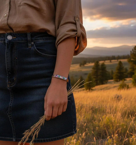 Handcrafted Crystal Spike Copper Cuff Bracelet – Montana Style | Made in USA Alexa Martha Designs 