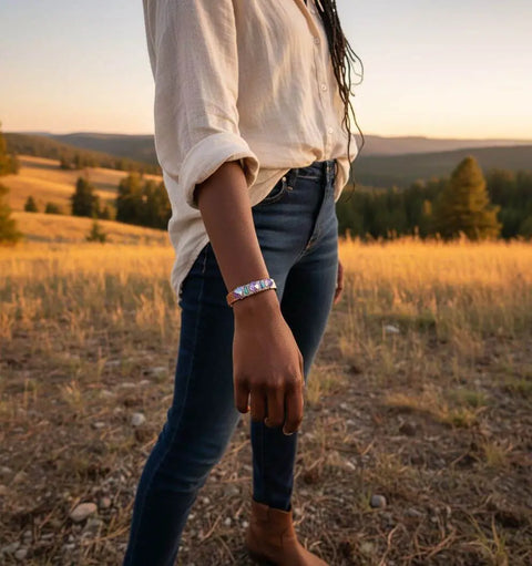 Handcrafted Crystal Spike Copper Cuff Bracelet – Montana Style | Made in USA Alexa Martha Designs 