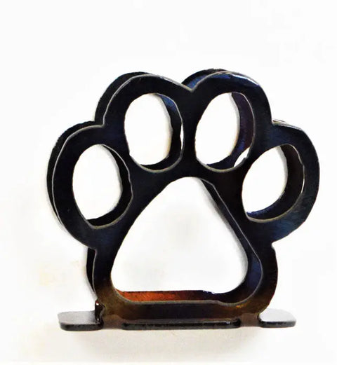 Handcrafted Dog Paw Cocktail Napkin Holder – Dual Function Card & Napkin Stand | Made in USA Knights Home Decor  item
