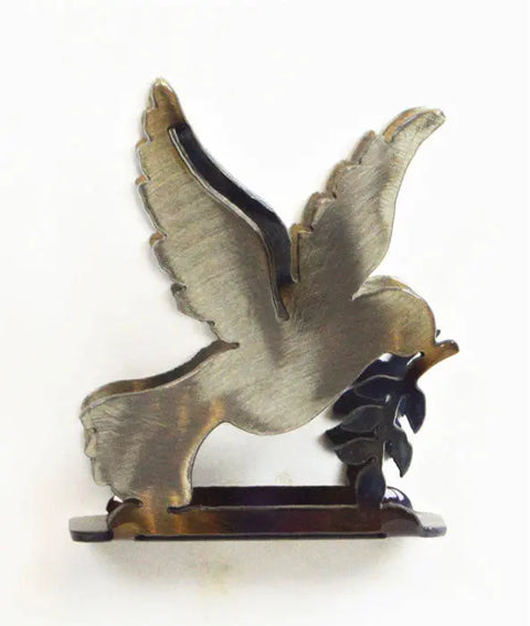 Handcrafted Dove Cocktail Napkin Holder – Durable Metal Accent | Made in USA by Veteran-Owned Artisan Knights Home Decor  item