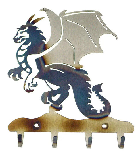 Handcrafted Dragon Key Holder – Metal Wall Organizer – Veteran-Owned Quality | Made in USA Knights Home Decor  item