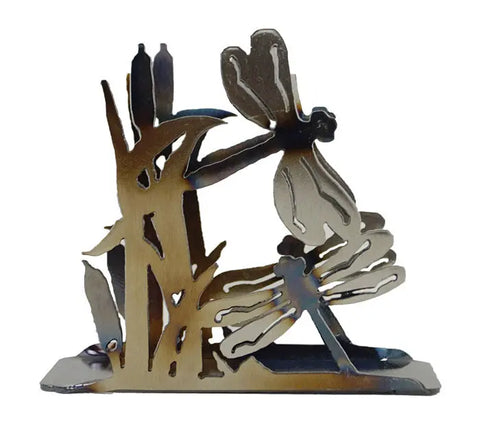 Handcrafted Dragonfly Napkin Holder – Decorative Metal Table Organizer | Made in USA Knights Home Decor  item