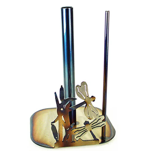 Handcrafted Dragonfly Paper Towel Holder – Nature-Inspired Kitchen Accessory | Made in USA Knights Home Decor  item
