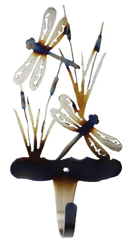 Handcrafted Dragonfly Wall Hook – Steel Coat and Towel Hanger | Made in USA Knights Home Decor  item