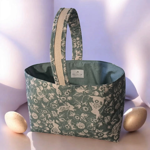 Handcrafted Easter Baskets 11 Inch Cotton with Foam Stability – Durable Festive Gift | Made in USA Frances Farm & Craft  Easter Basket