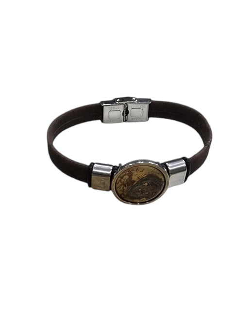 Handcrafted Eco-Friendly Resin Cork Bracelet With Gold Brown Centerpiece – Adjustable Fit 7-9 Inch | Made in USA Michelle Marie Boutique  Bracelets