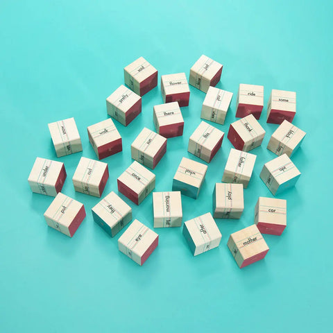 Handcrafted Educational Sight Words Blocks Set for Kids – 1.75 Inch Basswood – Uncle Goose | Made in USA Uncle Goose  Grow