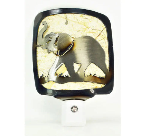 Handcrafted Elephant Night Light – Artistic Soft Glow Lamp | Made in USA by Veteran Family Business Knights Home Decor  item