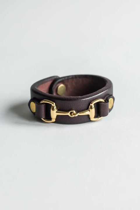 Handcrafted Equestrian Napkin Ring 2 Inch Diameter – Full Grain Leather with Brass Rivet | Made in USA Millstream Home  Kitchen + Dining