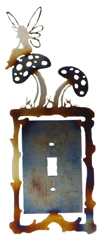 Handcrafted Fairy Mushroom Light Switch Cover – Whimsical Nature Décor | Made in USA Knights Home Decor  item