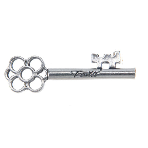 Handcrafted Faith Key Charm Pendant – Recycled Pewter Inspirational Accessory | Made in USA Whitney Howard Designs  Keys