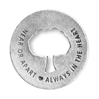 Handcrafted Family Blessing Ring Charm – Recycled Pewter Tree Token for Necklace or Keychain | Made in USA Whitney Howard Designs  Blessing Ring