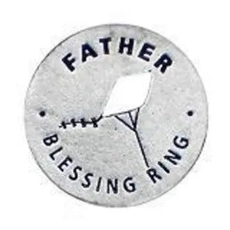 Handcrafted Father Blessing Ring Charm – Inspirational Pewter Token with Kite Design | Made in USA Keepsake Gift Whitney Howard Designs  Blessing Ring