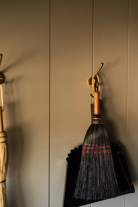 Handcrafted Fireplace Hand Broom 14 Inch – Natural Broom Corn Fibers – Solid Oak Handle | Made in USA Millstream Home  Homegoods