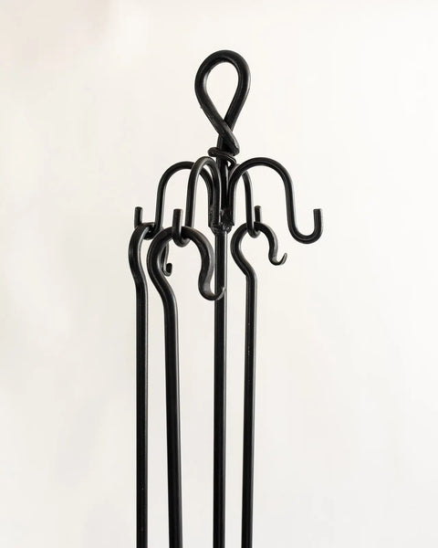 Handcrafted Fireplace Tool Set – Poker Shovel Ash Rake with Stand | Amish Forged Made in USA Millstream Home  Homegoods