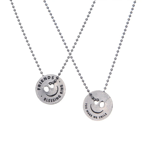 Handcrafted Friends Blessing Ring Charm – Inspirational Smiley Face Token | Made in USA Whitney Howard Designs  Blessing Ring