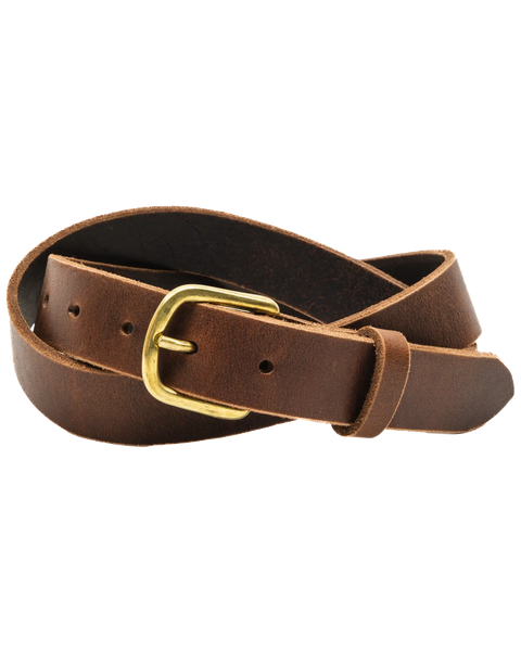 Handcrafted Full-Grain Latigo Leather Belt 1.25 Inch Width – Durable Slim Fit | Made in USA Homestead Brand  Belt