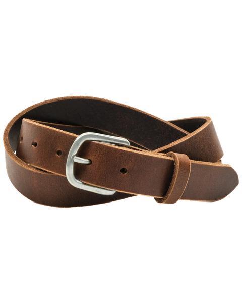 Handcrafted Full-Grain Latigo Leather Belt 1.25 Inch Width – Durable Slim Fit | Made in USA Homestead Brand  Belt