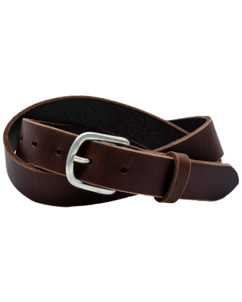 Handcrafted Full-Grain Latigo Leather Belt 1.25 Inch Width – Durable Slim Fit | Made in USA Homestead Brand  Belt