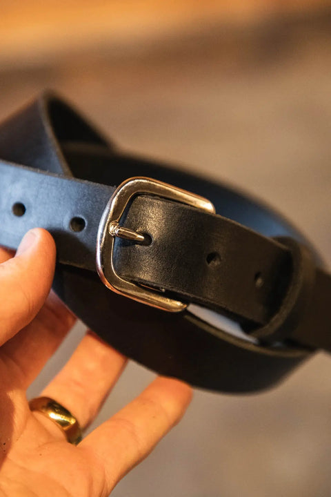 Handcrafted Full-Grain Latigo Leather Belt 1.25 Inch Width – Durable Slim Fit | Made in USA Homestead Brand  Belt