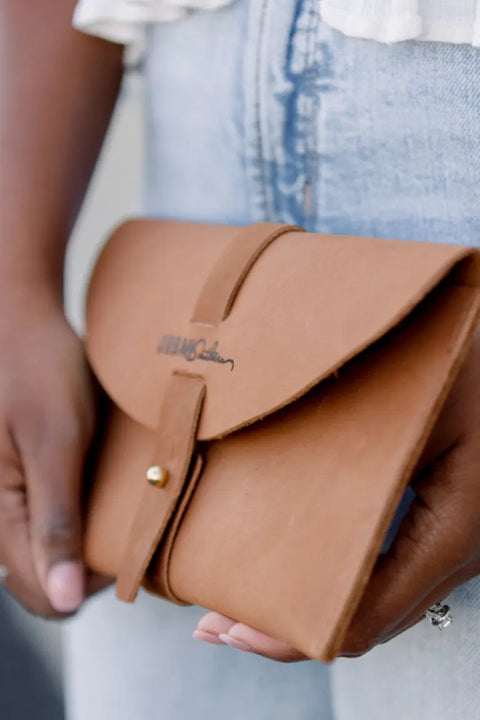 Handcrafted Full-Grain Leather Envelope Clutch – Sleek Design | Made in USA Urban Southern  Wallets