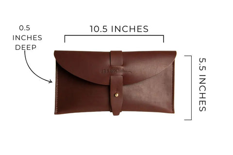 Handcrafted Full-Grain Leather Envelope Clutch – Sleek Design | Made in USA Urban Southern  Wallets