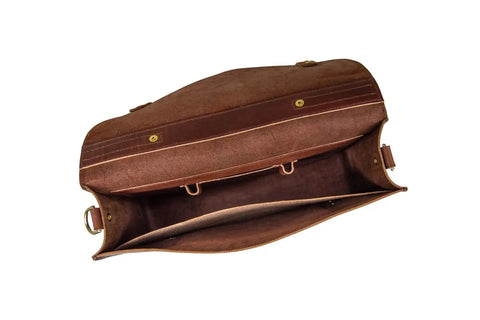 The Urban Southern Executive Briefcase is shown from above on a white background, revealing its spacious interior with multiple compartments and pockets—ideal for a polished, professional look.