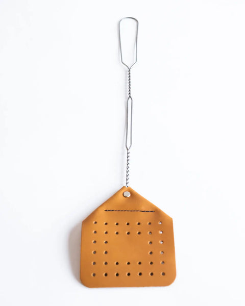 Handcrafted Full Grain Leather Flyswatter 19 Inch – Amish Made Pest Control Tool | Made in USA Millstream Home  Homegoods