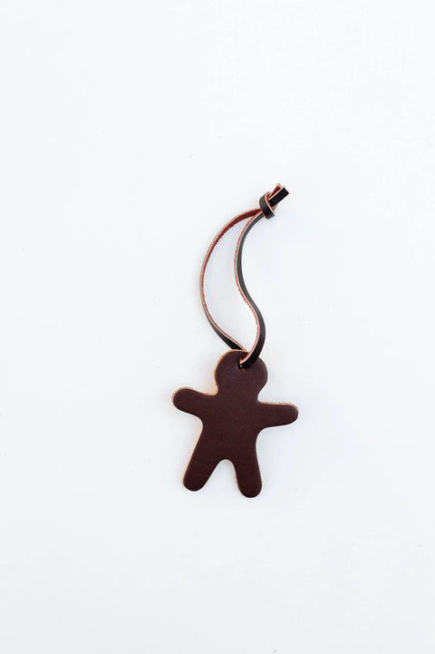 Handcrafted Full Grain Leather Reindeer Ornament 2x3 Inch – Rustic Holiday Decor | Made in USA Millstream Home 