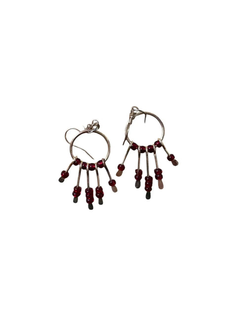 Handcrafted Gemstone Hoop Earrings – Boho Style Gold Plated Design | Michelle Marie Boutique | Made in USA Michelle Marie Boutique  Earrings