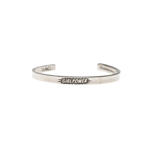 Handcrafted Girl Power Inspirational Pewter Cuff Bracelet – Recycled Lead-Free Metal | Made in USA Whitney Howard Designs  Cuff Bracelets