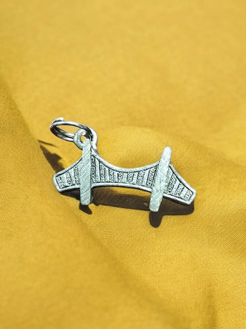 Handcrafted Golden Gate Bridge Pewter Charm Keychain – 1.75 Inch Detailed Jewelry Accessory | Made in USA Michelle Marie Boutique  Charms and pendants