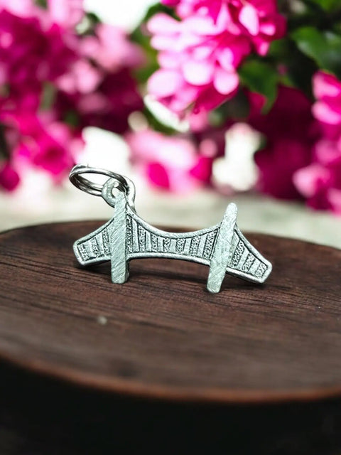 Handcrafted Golden Gate Bridge Pewter Charm Keychain – 1.75 Inch Detailed Jewelry Accessory | Made in USA Michelle Marie Boutique  Charms and pendants