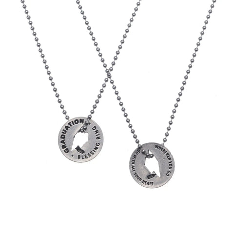 Handcrafted Graduation Blessing Ring Charm – Inspirational Pewter Token | Made in USA Whitney Howard Designs  Blessing Ring