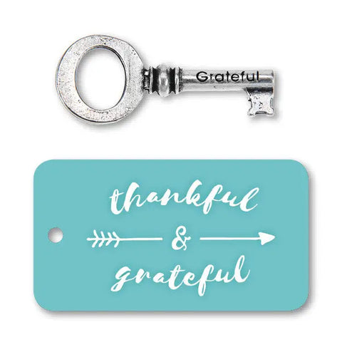 Handcrafted Grateful Key Charm – Recycled Lead-Free Pewter Accessory | Made in USA Whitney Howard Designs  Keys