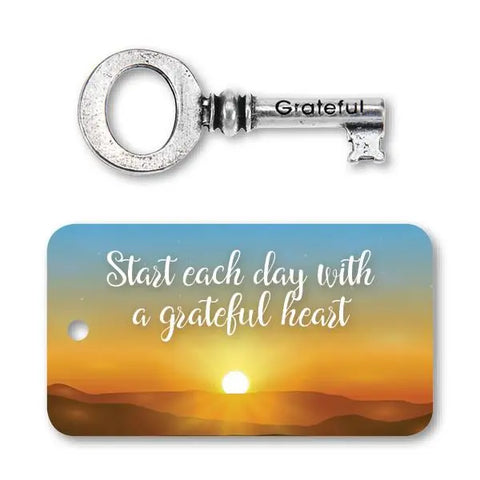 Handcrafted Grateful Key Charm – Recycled Lead-Free Pewter Accessory | Made in USA Whitney Howard Designs  Keys