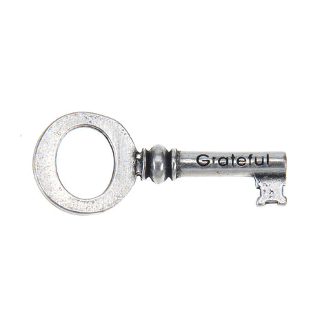 Handcrafted Grateful Key Charm – Recycled Lead-Free Pewter Accessory | Made in USA Whitney Howard Designs  Keys