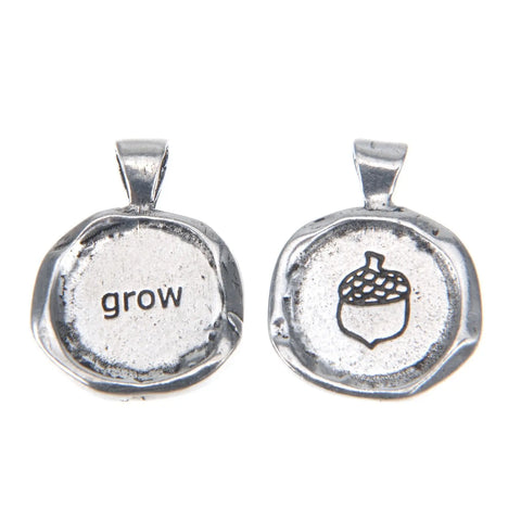 Handcrafted Grow Wax Seal Charm Pendant – Recycled Lead-Free Pewter Jewelry | Made in USA Whitney Howard Designs  Wax Seals