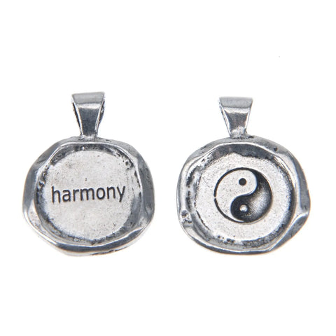 Handcrafted Harmony Wax Seal Pendant – Recycled Lead-Free Pewter Charm | Made in USA by Whitney Howard Designs Whitney Howard Designs  Wax Seals