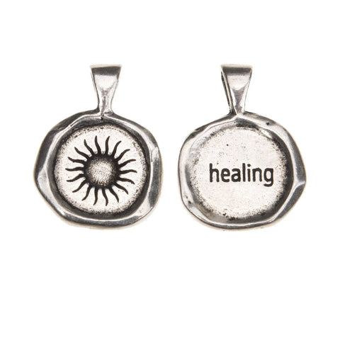Handcrafted Healing Wax Seal Charm Pendant – Recycled Pewter Jewelry | Made in USA Whitney Howard Designs  Wax Seals