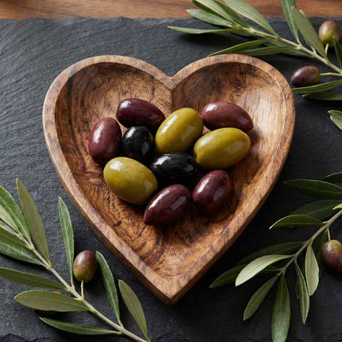 Handcrafted Heart-Shaped Wooden Decorative Bowl – Versatile Home Accent | Made in USA – Maryland Artisan Craft Words with Boards  wood bowl