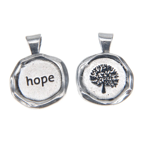 Handcrafted Hope Wax Seal Charm Pendant – Recycled Lead-Free Pewter | Made in USA by Whitney Howard Designs Whitney Howard Designs  Wax Seals