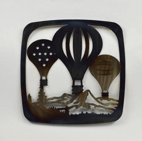 Handcrafted Hot Air Balloon Kitchen Trivet – Artistic Heat-Resistant Decor | Made in USA Knights Home Decor  item