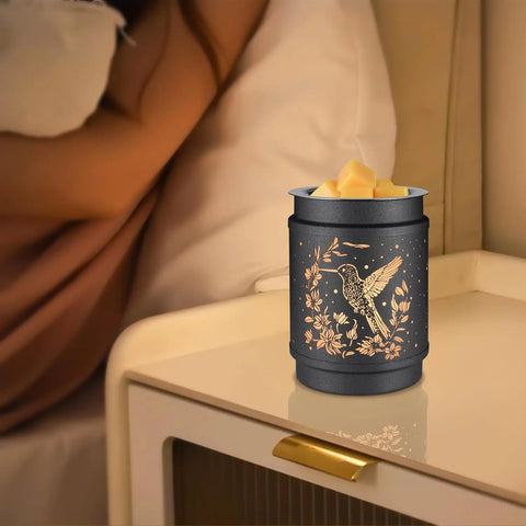 Handcrafted Hummingbird Ceramic Wax Melt Warmer – Tabletop Scented Candle Accessory | Made in USA MorninWood Candles  Wall Plug in Wax Melter