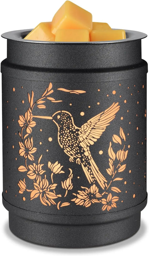 Handcrafted Hummingbird Ceramic Wax Melt Warmer – Tabletop Scented Candle Accessory | Made in USA MorninWood Candles  Wall Plug in Wax Melter