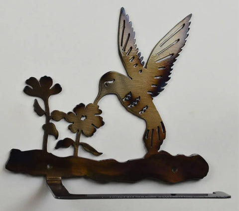 Handcrafted Hummingbird Toilet Paper Holder – Decorative Metal Bathroom Accessory | Made in USA Knights Home Decor  item