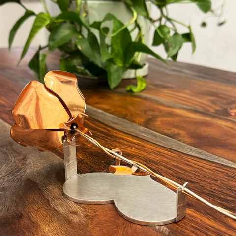 Handcrafted Infinity Rose Sculpture – Copper Brass Art – Havens | Made in USA Havens | Luxury Metals  Sculptures & Statues