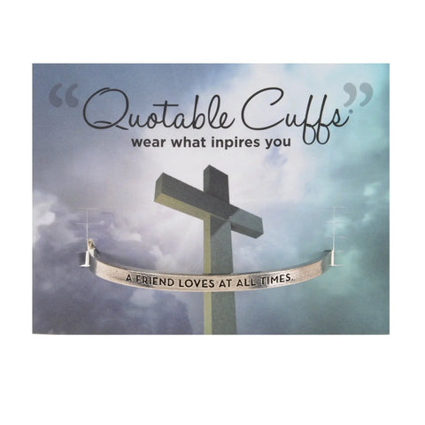 Handcrafted Inspirational Cuff Bracelet – Proverbs 17:17 Quote – Recycled Pewter – Whitney Howard Designs | Made in USA Whitney Howard Designs  Cuff Bracelets